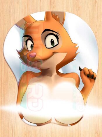 Diane Foxington 3D Mouse pad with Gel Wrist rest - v1