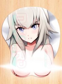 Oguri girl 3D Mouse pad with Gel Wrist rest - v2