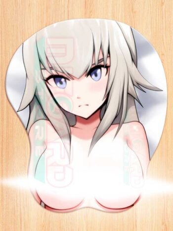Oguri girl 3D Mouse pad with Gel Wrist rest - v2