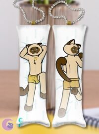 Male cat MINI Dakimakura KEYCHAIN