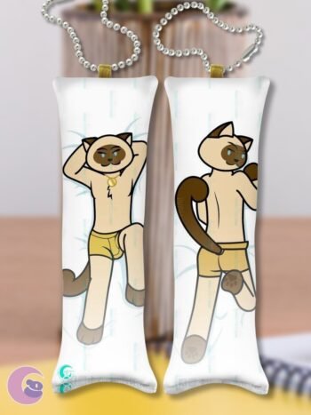 Male cat MINI Dakimakura KEYCHAIN